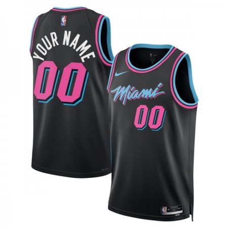 NBA Miami Heat Trikot Personalisierung Nike 2025-26 City Edition Schwarz Swingman - Herren